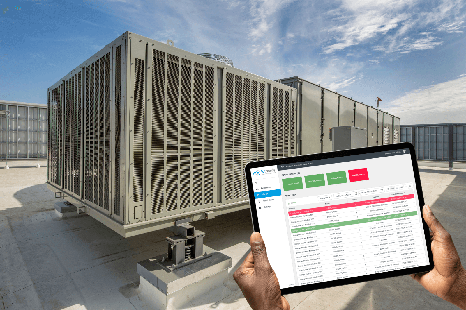 Sistema di monitoraggio e controllo remoto degli impianti HVAC